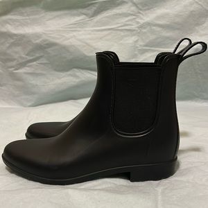 J.Crew Chelsea Rain Boots Black Size 9
